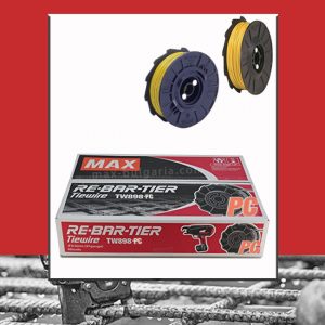 Тел с PVC покритие MAX TW898-PC за връзване на арматура на кашон